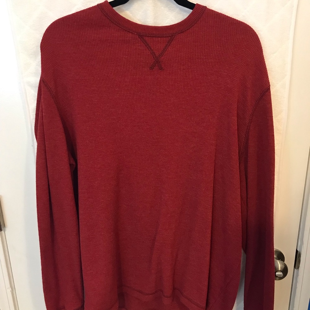G.H. Bass & CO. red waffle long sleeve